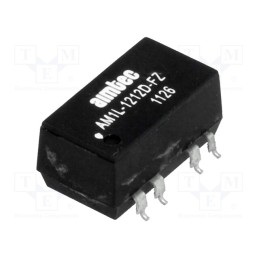 1 pcs x AIMTEC - AM1L-1212D-FZ - Converter: DC/DC, 1W, Uin: 10.8÷13.2V, Uout: 12VDC, Uout2: -12VDC