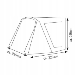 Tent vestibule canopy for Play 325 trailers