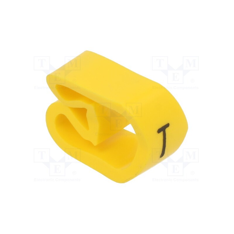 1 pcg x PARTEX - PA-30006AV40.T - Markers, Marking: T, 8÷16mm, PVC, yellow, -30÷60°C, leaded, PA-3