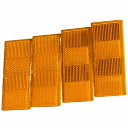 Set of 4x trailer reflectors, orange