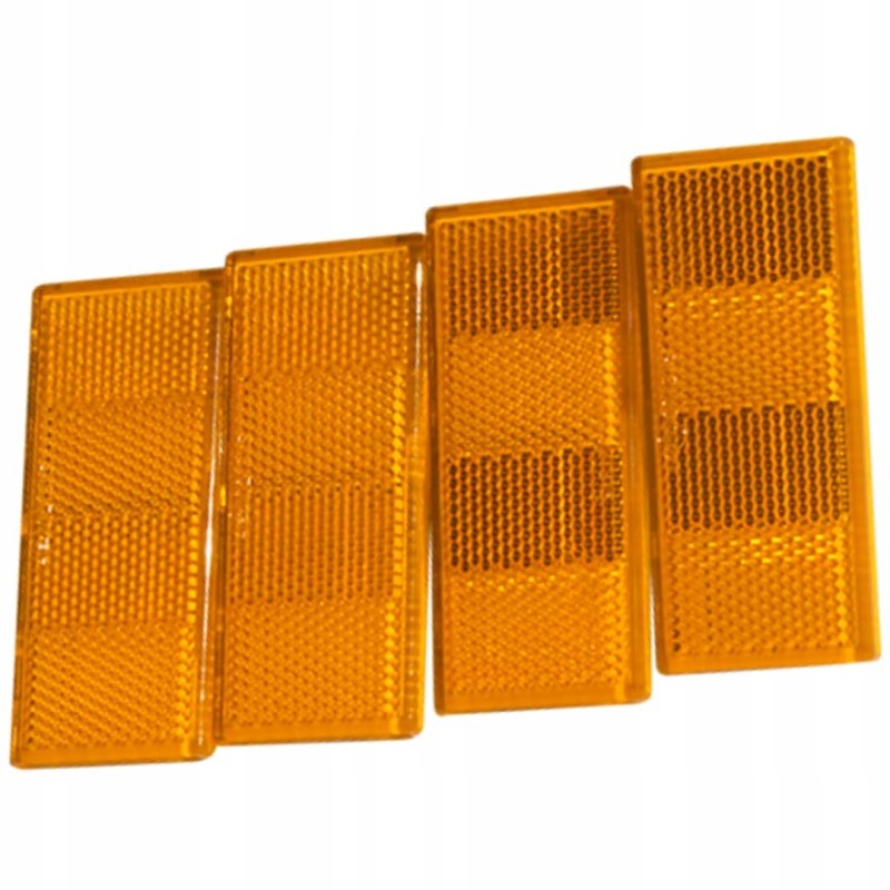 Set of 4x trailer reflectors, orange