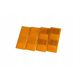 Set of 4x trailer reflectors, orange