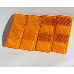 Set of 4x trailer reflectors, orange