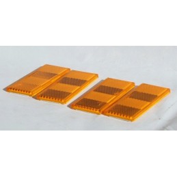 Set of 4x trailer reflectors, orange