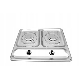 Gas stove for a camper boat, 2 burners, 450x350mm