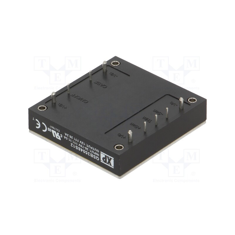 1 pcs x XP POWER - QSB35048S12 - Converter: DC/DC, 350W, Uin: 18÷75V, Uout: 12VDC, Iout: 29.2A, 330kHz