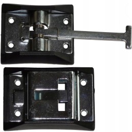 Stainless steel trailer door lock holder