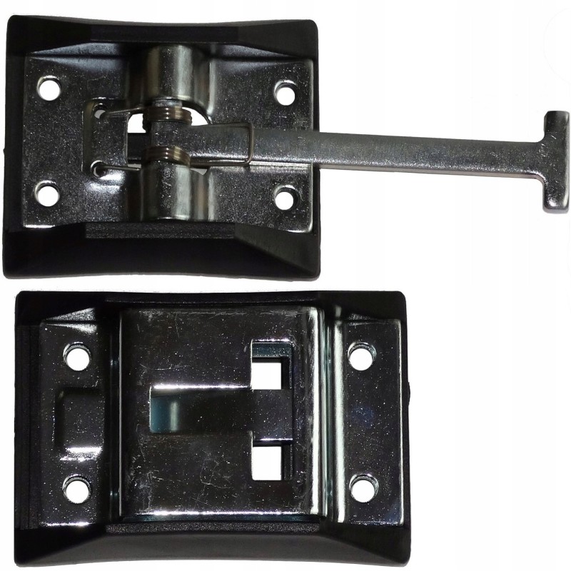 Stainless steel trailer door lock holder