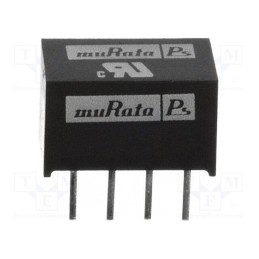 1 pcs x Murata Power Solutions - NKE1212SC - Converter: DC/DC, 1W, Uin: 10.8÷13.2V, Uout: 12VDC, Iout: 83mA