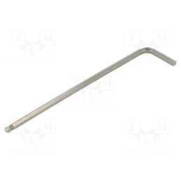 1 pcs x BAHCO - SS324-3 - Wrench, hex key,spherical, HEX 3mm, Overall len: 103mm, long