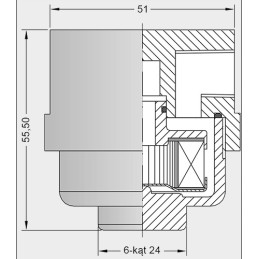 Gas pre-filter for WW01L forklift cylinders