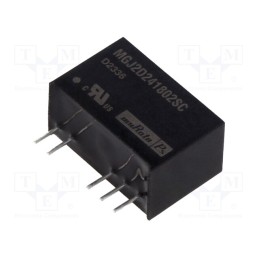 1 pcs x Murata Power Solutions - MGJ2D241802SC - Converter: DC/DC, 2W, Uin: 21.6÷26.4V, Uout: 18VDC, Uout2: -2.5VDC