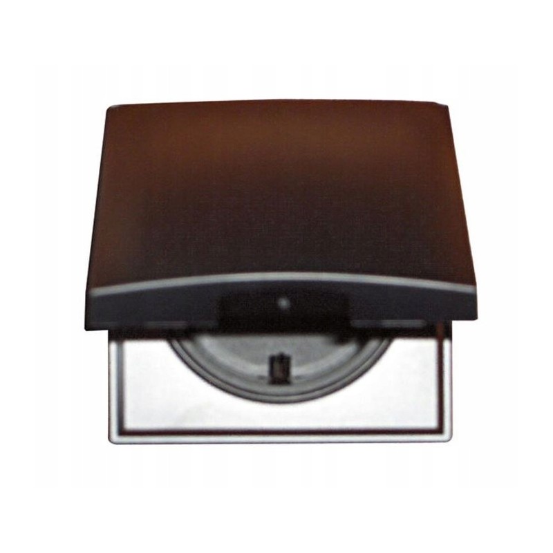 Camper trailer socket cover with frame