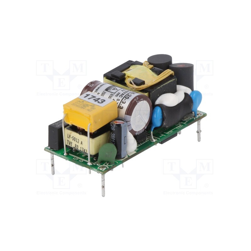 1 pcs x MEAN WELL - MFM-20-3.3 - Converter: AC/DC, 15W, 80÷264VAC, 3.3VDC, Iout: 4.5A, OUT: 1, 81%, PCB