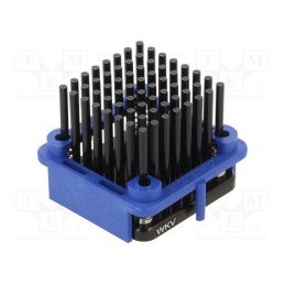 1 pcs x Wakefield Thermal - 904-27-2-23-2-B-0 - Heatsink: extruded, grilled, BGA, black, L: 27mm, W: 27mm, H: 22.6mm