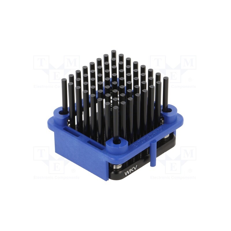 1 pcs x Wakefield Thermal - 904-27-2-23-2-B-0 - Heatsink: extruded, grilled, BGA, black, L: 27mm, W: 27mm, H: 22.6mm