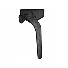 Window lock, trailer handle with a pin and a polyplastic pin