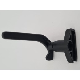 Window lock, trailer handle with a pin and a polyplastic pin