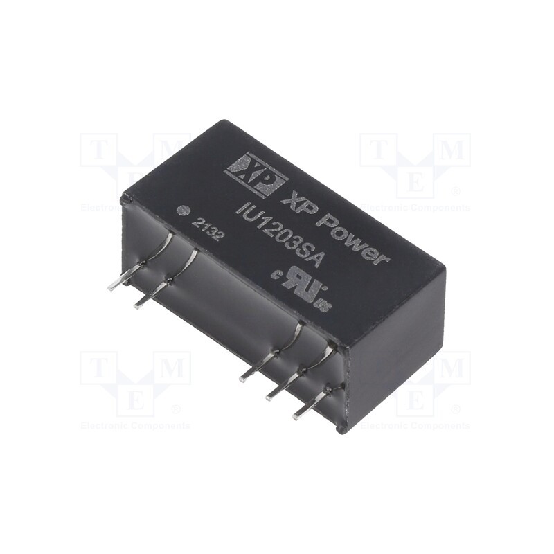 1 pcs x XP POWER - IU1203SA - Converter: DC/DC, 2W, Uin: 9÷18V, Uout: 3.3VDC, Iout: 500mA, SIP, THT