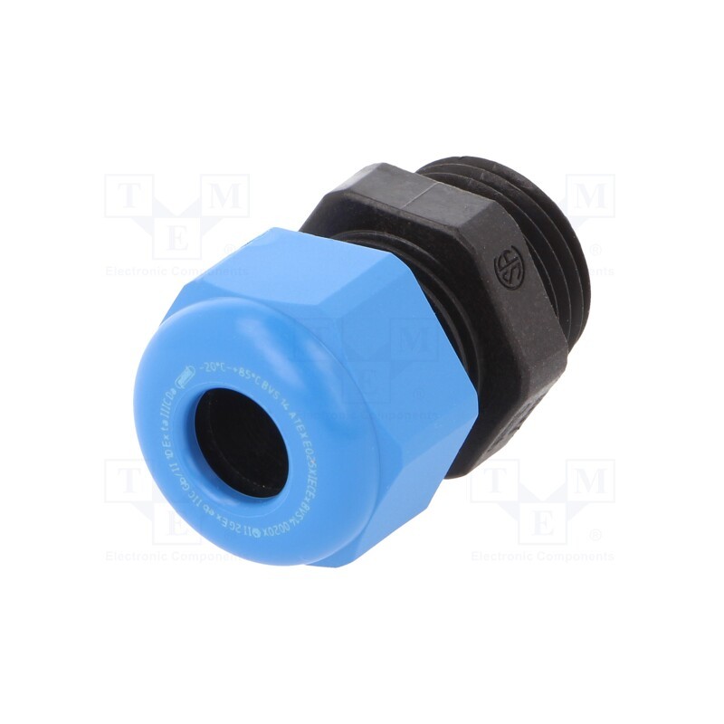 1 pcs x HUMMEL - 1.292.1202.50 - Cable gland, M12, 1.5, IP68, polyamide, black-blue