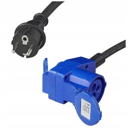 Cee adapter plug to 230v socket, cable 1 5m camper