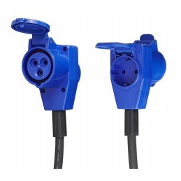 Cee adapter plug to 230v socket, cable 1 5m camper