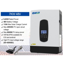 Easun 7 kw solar inverter mppt 80a wifi