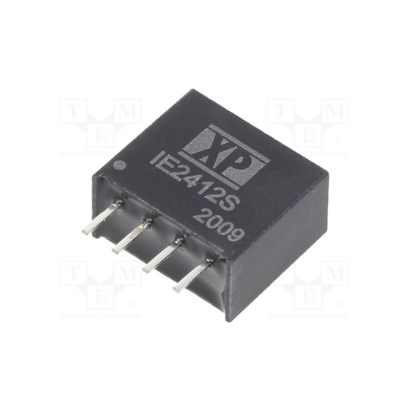 1 pcs x XP POWER - IE2412S - Converter: DC/DC, 1W, Uin: 24V, Uout: 12VDC, Iout: 84mA, SIP, 150kHz
