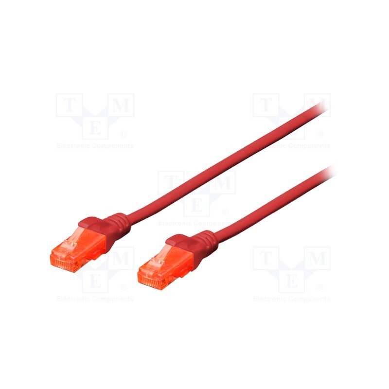 1 pcs x DIGITUS - DK-1617-030/R - Patch cord, U/UTP, 6, stranded, Cu, LSZH, red, 3m, 26AWG