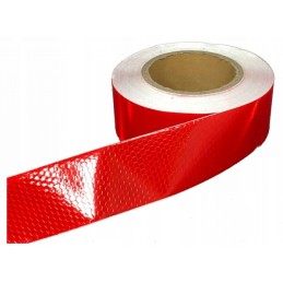 Self-adhesive reflective tape 25m red
