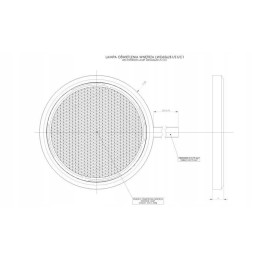 LED interior lamp, round, flat, 12v