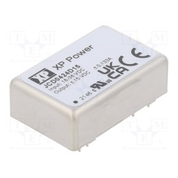 1 pcs x XP POWER - JCD0424D15 - Converter: DC/DC, 4W, Uin: 18÷36V, Uout: 15VDC, Uout2: -15VDC, 266kHz