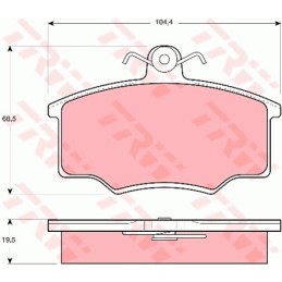 Trw brake pads gdb628