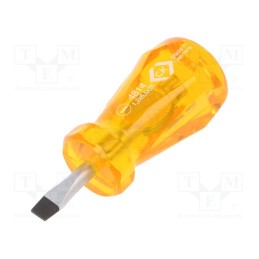 1 pcs x C.K - T4814 25 - Screwdriver, slot, SL 6,5, HD Classic Stubby, Blade length: 25mm