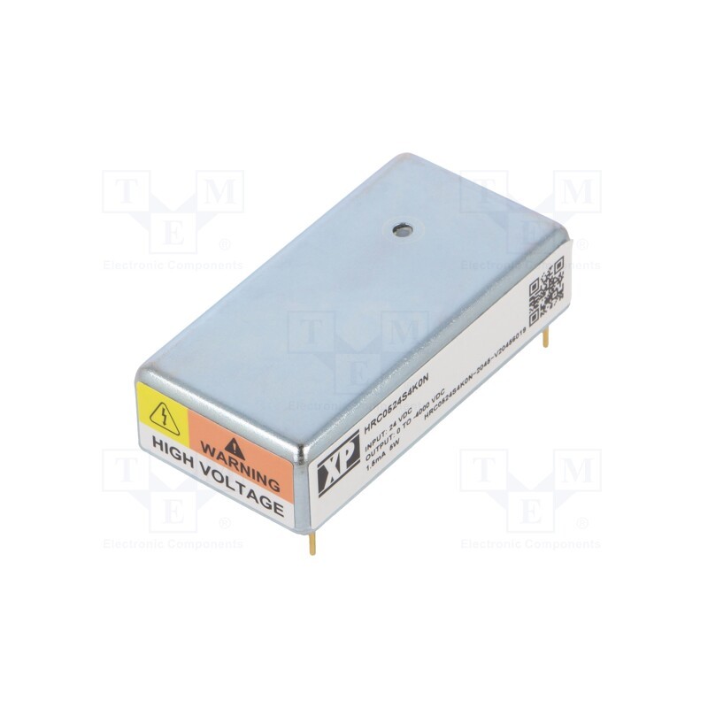 1 pcs x XP POWER - HRC0524S4K0N - Converter: DC/DC, 5W, Uin: 22÷30V, Uout: 0÷-4kVDC, Iout: 1.25mA, THT