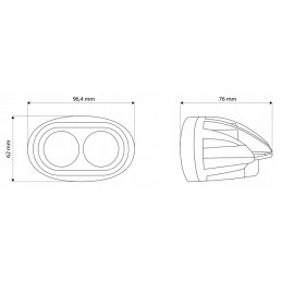 Blue work lamp for a sprayer