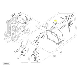 Linde window screw 39x 0009019056
