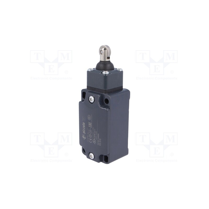 1 pcs x PIZZATO ELETTRICA - FD 515 - Limit switch, rubber seal,steel roller Ø13mm, NO + NC, 10A, IP67