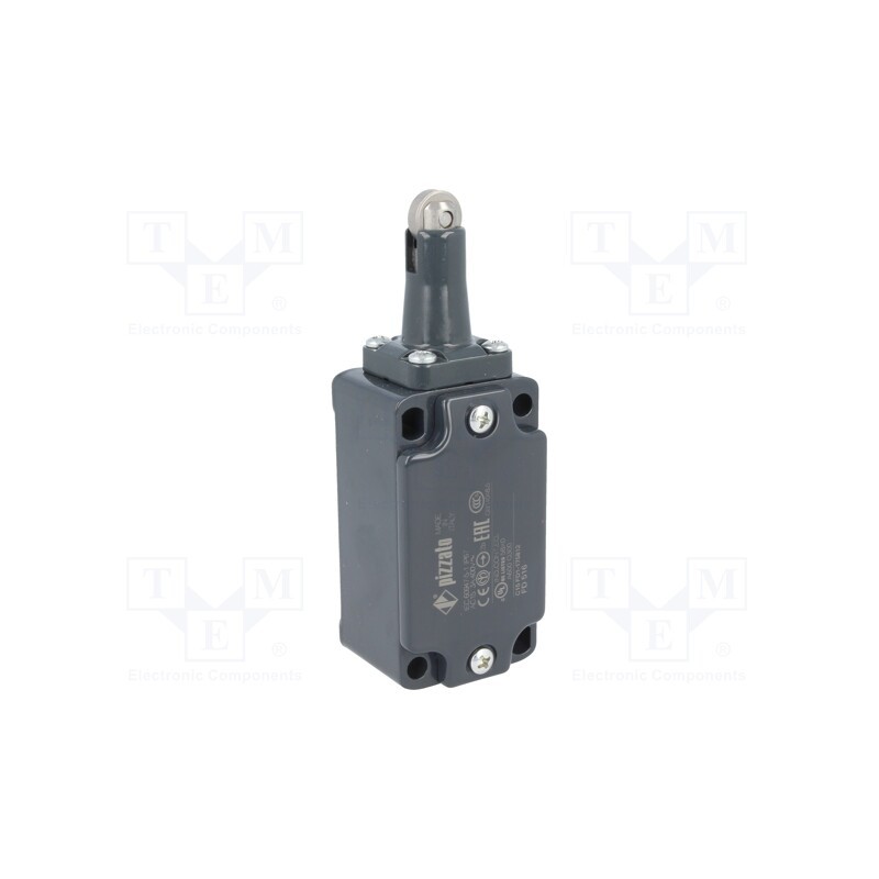 1 pcs x PIZZATO ELETTRICA - FD 516 - Limit switch, steel roller Ø13mm, NO + NC, 10A, max.500VAC, IP67