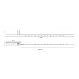 Ecotrack lightweight plastic seals, 100 pcs