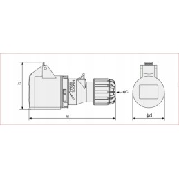 Camping trailer camper bus plug socket
