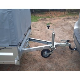 Maneuverable support wheel with handle 200 kg