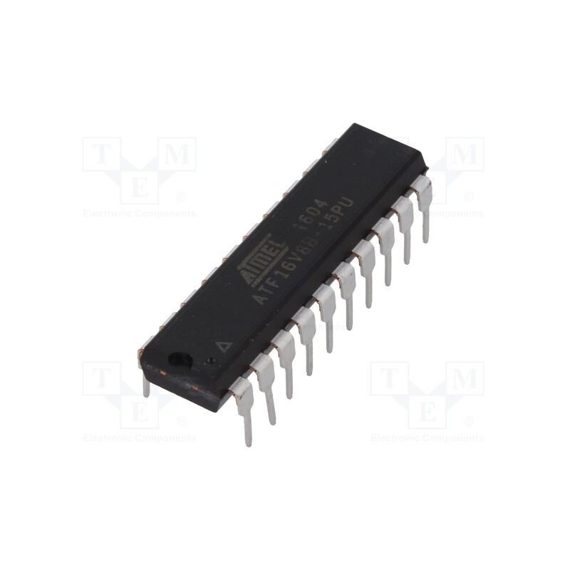 1 pcs x MICROCHIP TECHNOLOGY - ATF16V8B-15PU - IC: CPLD, THT, DIP20, Number of macrocells: 8, I/O: 18, 4.5÷5.5VDC