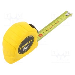 1 pcs x STANLEY - 0-30-497 - Measuring tape, L: 5m, Width: 19mm, Enclos.mat: plastic, Class: II