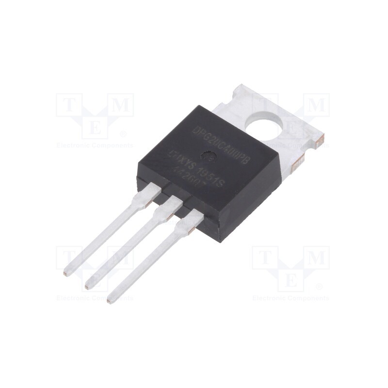 1 pcs x IXYS - DPG20C400PB - Diode: rectifying, THT, 400V, 10Ax2, , Ifsm: 150A, TO220AB, 65W