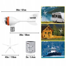 Renewable electricity generator, 400W wind turbine