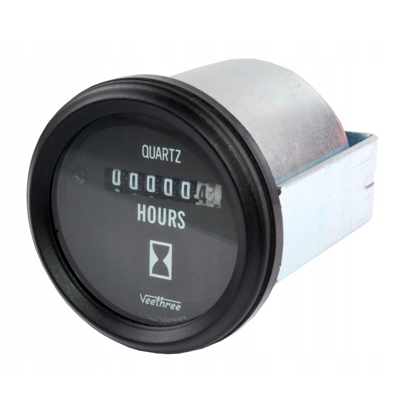 Universal analog 12v engine hour indicator