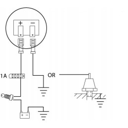 Universal analog 12v engine hour indicator