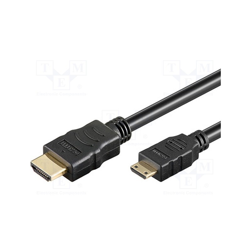1 pcs x Goobay - 31933 - Cable, HDMI 1.4, HDMI plug,mini HDMI plug, PVC, Len: 3m, black