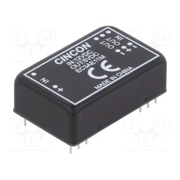 1 pcs x CINCON - EC3AE11M - Converter: DC/DC, 3W, Uin: 12V, Uout: 5VDC, Iout: 600mA, DIP24, 80kHz